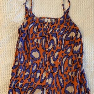 CAbi leopard print tank top
